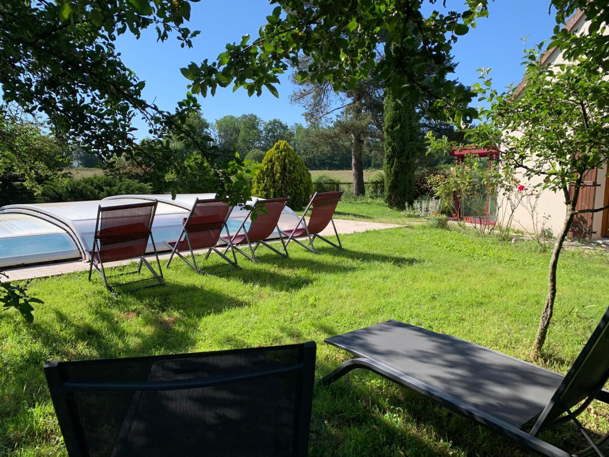 אברמס Gite 3 Etoiles Les Gourlines Avec Balneo, Veranda, Piscine Et Garage מראה חיצוני תמונה
